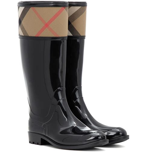 Wellington boots Burberry Black size 37 EU in Rubber 